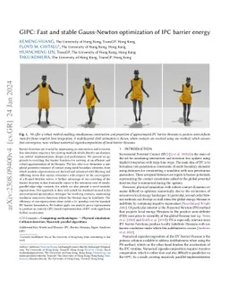 GIPC: Fast and stable Gauss-Newton optimization of IPC barrier energy