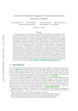 Accelerated Bayesian imaging by relaxed proximal-point Langevin sampling