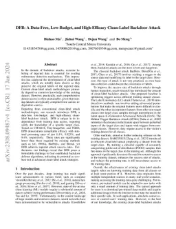 DFB: A Data-Free, Low-Budget, and High-Efficacy Clean-Label Backdoor
  Attack