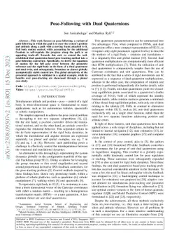 Pose-Following with Dual Quaternions