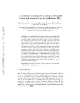 Uncertainty-based quality assurance of carotid artery wall segmentation
  in black-blood MRI