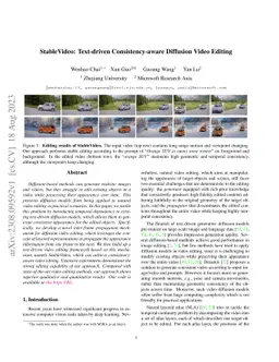 StableVideo: Text-driven Consistency-aware Diffusion Video Editing
