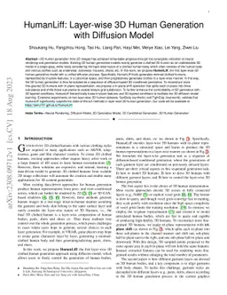 HumanLiff: Layer-wise 3D Human Generation with Diffusion Model
