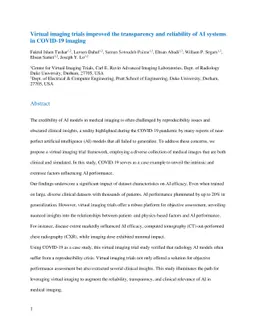 The Utility of the Virtual Imaging Trials Methodology for Objective Characterization of AI Systems and Training Data