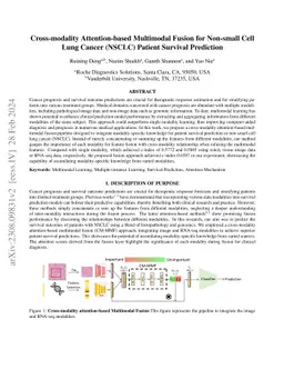Cross-modality Attention-based Multimodal Fusion for Non-small Cell Lung
  Cancer (NSCLC) Patient Survival Prediction