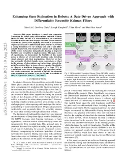 Enhancing State Estimation in Robots: A Data-Driven Approach with
  Differentiable Ensemble Kalman Filters
