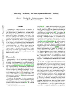 Calibrating Uncertainty for Semi-Supervised Crowd Counting