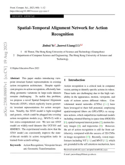 Spatial-Temporal Alignment Network for Action Recognition