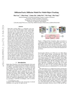 DiffusionTrack: Diffusion Model For Multi-Object Tracking