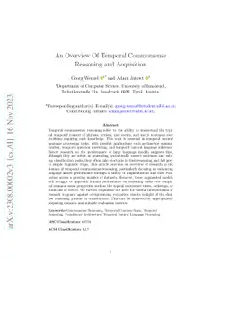An Overview Of Temporal Commonsense Reasoning and Acquisition