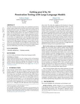 Getting pwn'd by AI: Penetration Testing with Large Language Models