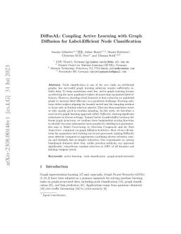 DiffusAL: Coupling Active Learning with Graph Diffusion for
  Label-Efficient Node Classification