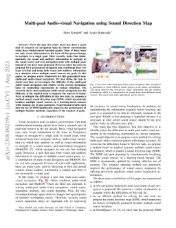 Multi-goal Audio-visual Navigation using Sound Direction Map