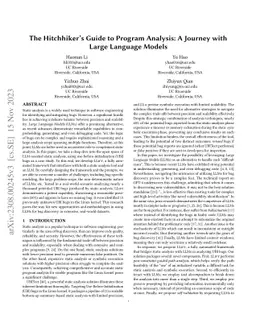 The Hitchhiker's Guide to Program Analysis: A Journey with Large
  Language Models