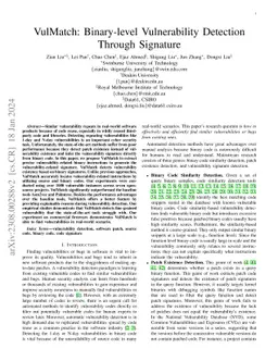 VulMatch: Binary-level Vulnerability Detection Through Signature