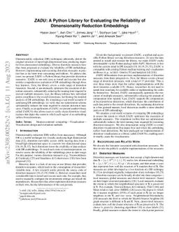 ZADU: A Python Library for Evaluating the Reliability of Dimensionality
  Reduction Embeddings