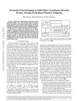 Advancing Frame-Dropping in Multi-Object Tracking-by-Detection Systems
  Through Event-Based Detection Triggering