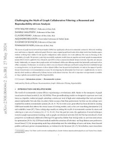 Challenging the Myth of Graph Collaborative Filtering: a Reasoned and
  Reproducibility-driven Analysis