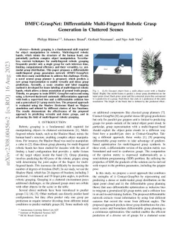 DMFC-GraspNet: Differentiable Multi-Fingered Robotic Grasp Generation in
  Cluttered Scenes