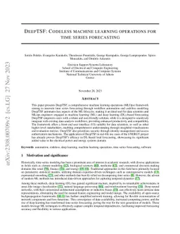 DeepTSF: Codeless machine learning operations for time series
  forecasting