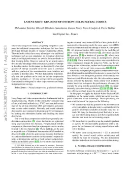 Latent-Shift: Gradient of Entropy Helps Neural Codecs