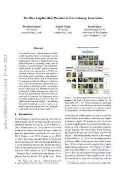 The Bias Amplification Paradox in Text-to-Image Generation