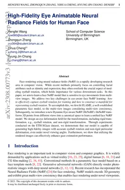 High-Fidelity Eye Animatable Neural Radiance Fields for Human Face