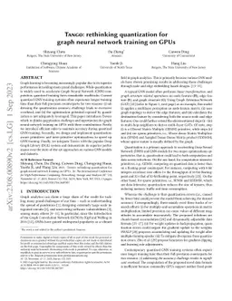 Tango: rethinking quantization for graph neural network training on GPUs