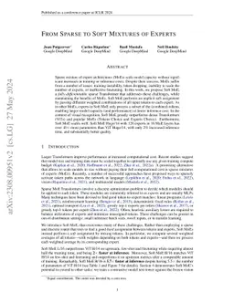 From Sparse to Soft Mixtures of Experts