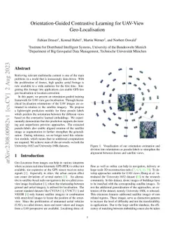 Orientation-Guided Contrastive Learning for UAV-View Geo-Localisation