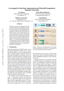 Leveraging Few-Shot Data Augmentation and Waterfall Prompting for
  Response Generation