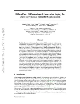 DiffusePast: Diffusion-based Generative Replay for Class Incremental
  Semantic Segmentation