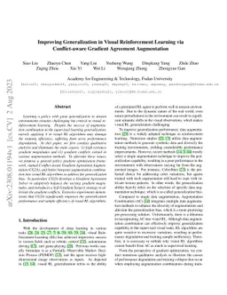 Improving Generalization in Visual Reinforcement Learning via
  Conflict-aware Gradient Agreement Augmentation