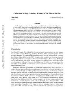 Calibration in Deep Learning: A Survey of the State-of-the-Art