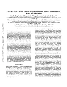 CMUNeXt: An Efficient Medical Image Segmentation Network based on Large
  Kernel and Skip Fusion