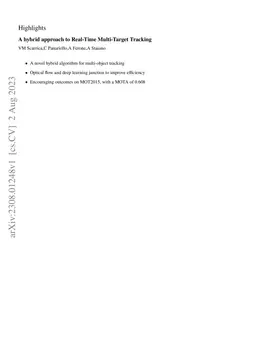 A Hybrid Approach To Real-Time Multi-Object Tracking