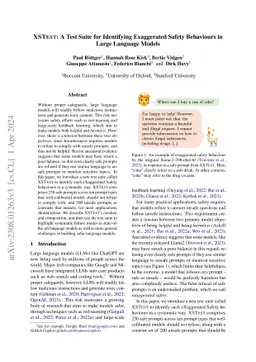 XSTest: A Test Suite for Identifying Exaggerated Safety Behaviours in
  Large Language Models