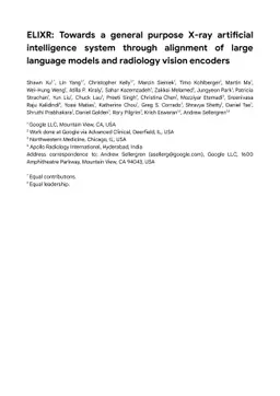 ELIXR: Towards a general purpose X-ray artificial intelligence system
  through alignment of large language models and radiology vision encoders