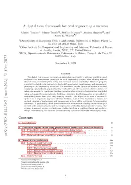 A digital twin framework for civil engineering structures