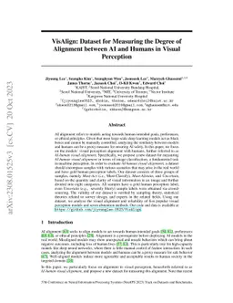 VisAlign: Dataset for Measuring the Degree of Alignment between AI and
  Humans in Visual Perception