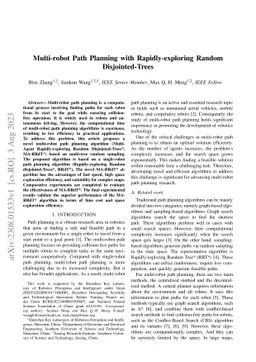 Multi-robot Path Planning with Rapidly-exploring Random Disjointed-Trees