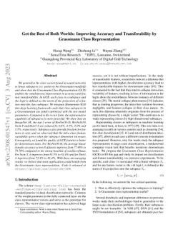 Get the Best of Both Worlds: Improving Accuracy and Transferability by
  Grassmann Class Representation