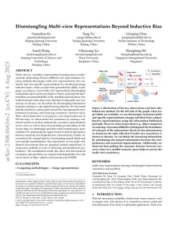 Disentangling Multi-view Representations Beyond Inductive Bias