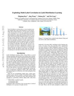 Exploiting Multi-Label Correlation in Label Distribution Learning