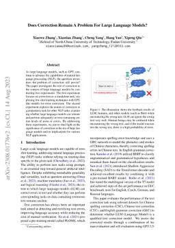 Does Correction Remain A Problem For Large Language Models?