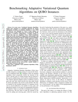Benchmarking Adaptative Variational Quantum Algorithms on QUBO Instances
