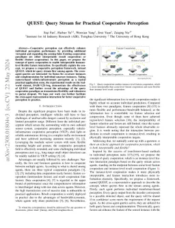 QUEST: Query Stream for Practical Cooperative Perception