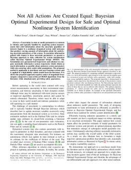 Not All Actions Are Created Equal: Bayesian Optimal Experimental Design
  for Safe and Optimal Nonlinear System Identification