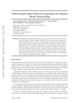 Multi-variable Hard Physical Constraints for Climate Model Downscaling