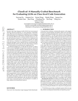 ClassEval: A Manually-Crafted Benchmark for Evaluating LLMs on
  Class-level Code Generation
